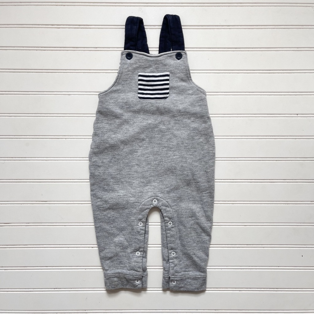 BELLA BLISS EUC Boys French Terrycloth Comfy Cozy Overalls